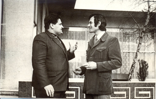 С.Реп᾿ях і Мілан Ніколіч у м. Крагуєвац 1974 р.